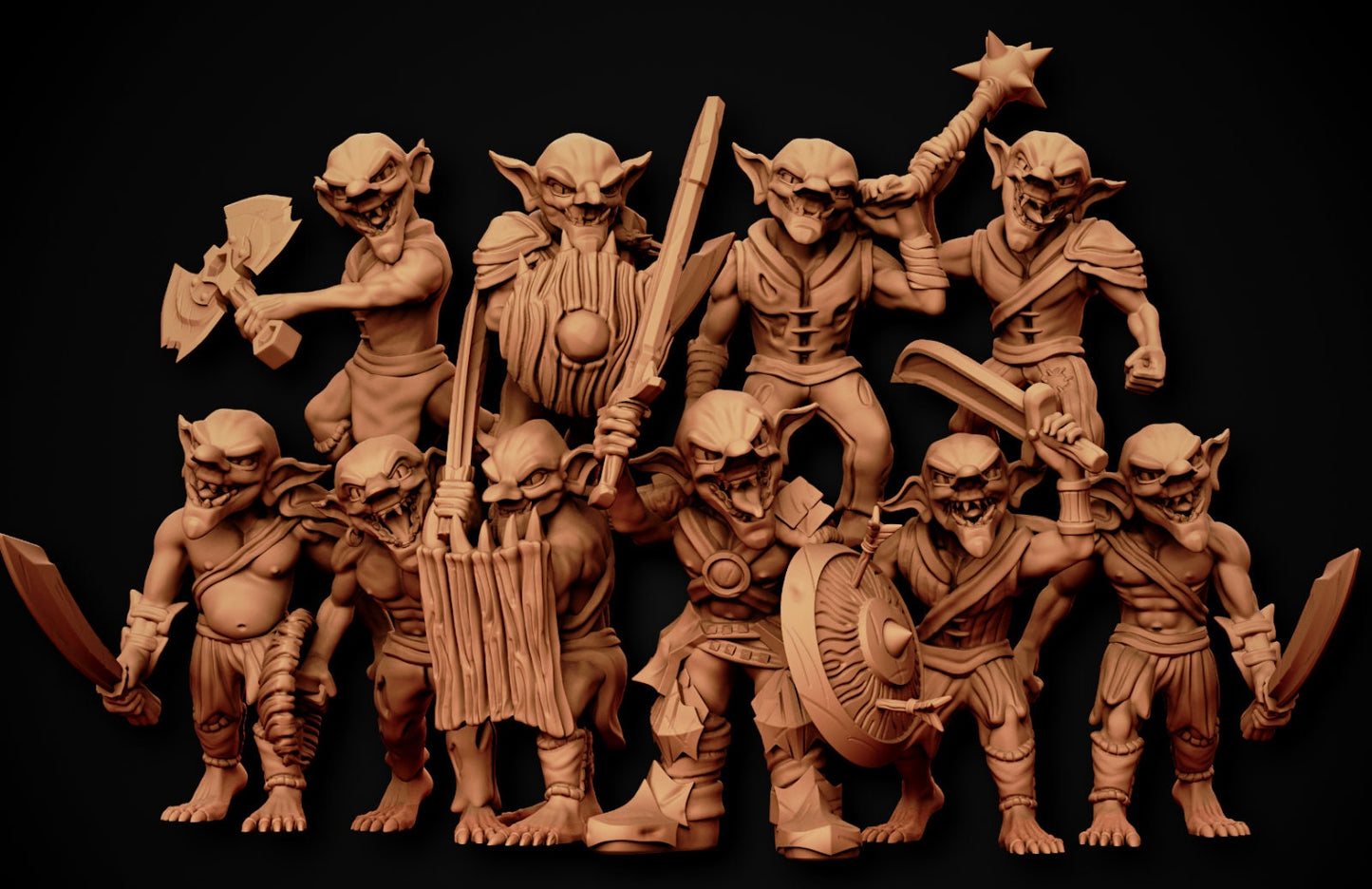 Goblin Horde Miniatures  | RPG Minis | DND | D&D | RPG | Tabletop Gaming |  From MiniForge