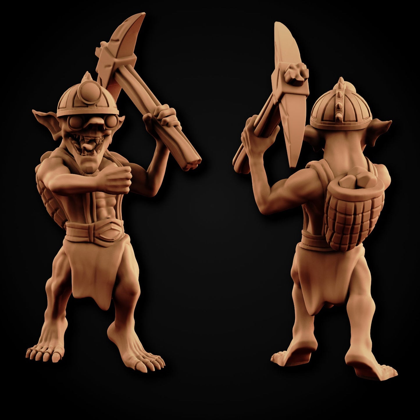 Goblin Miner Miniatures  | RPG Minis | DND | D&D | RPG | Tabletop Gaming |  From MiniForge