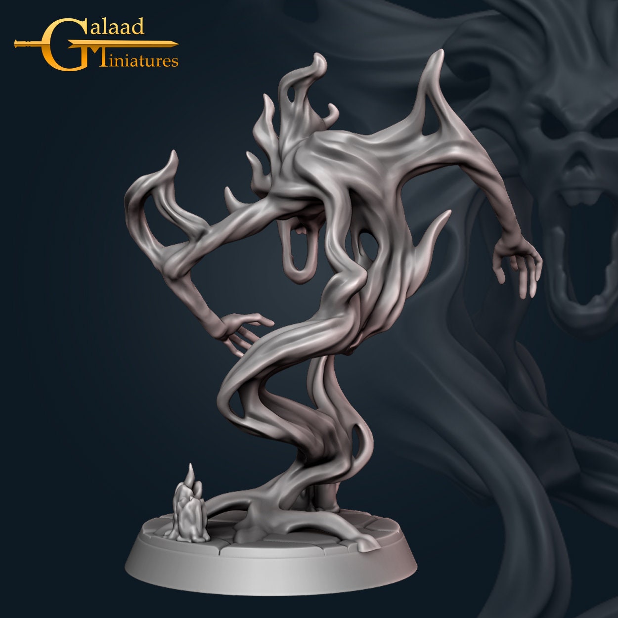 DND Ghost Miniature  | RPG Minis | D&D | RPG | Tabletop Gaming |  From Galaad Miniatures