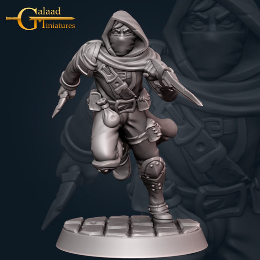Male Rogue Miniature  | RPG Minis | D&D | DND | RPG | Tabletop Gaming |  From Galaad Miniatures