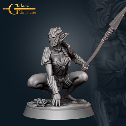 Female Wood Elf Ranger Miniature  | RPG Minis | D&D | DND | RPG | Tabletop Gaming |  From Galaad Miniatures