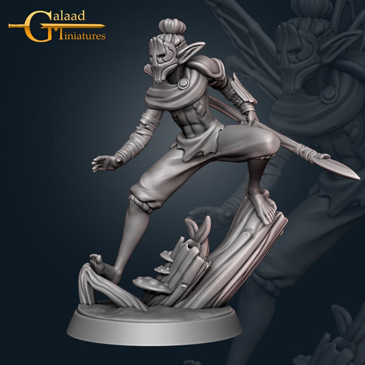 Male Wood Elf Paladin Miniature  | RPG Minis | D&D | DND | RPG | Tabletop Gaming |  From Galaad Miniatures