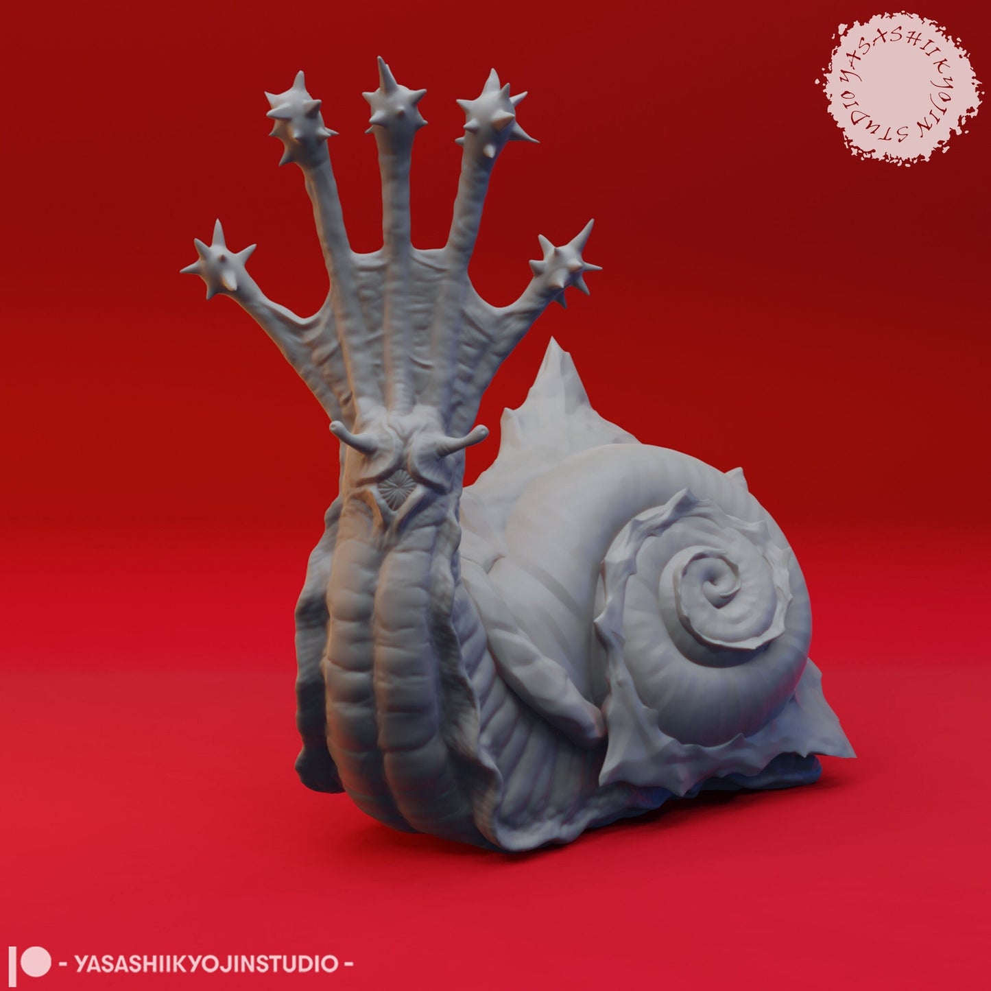 Flail Snail Miniature  | RPG Minis | D&D | DND | RPG | Tabletop Gaming |  From Yasashii Kyojin Studios
