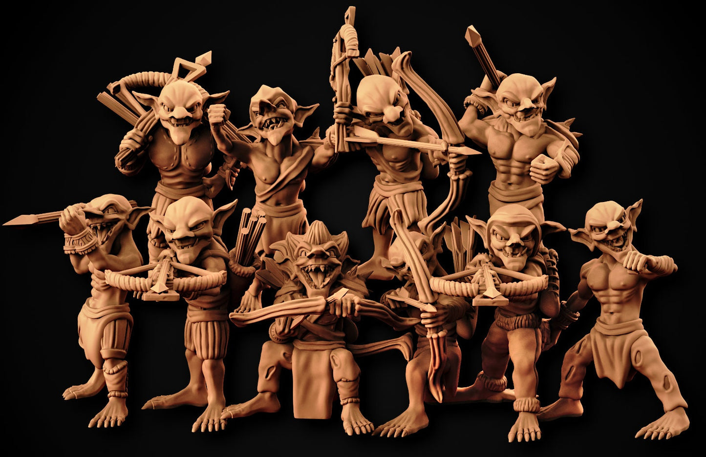 Goblin Horde Miniatures  | RPG Minis | DND | D&D | RPG | Tabletop Gaming |  From MiniForge