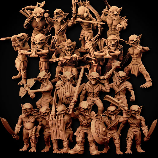 Goblin Horde Miniatures  | RPG Minis | DND | D&D | RPG | Tabletop Gaming |  From MiniForge
