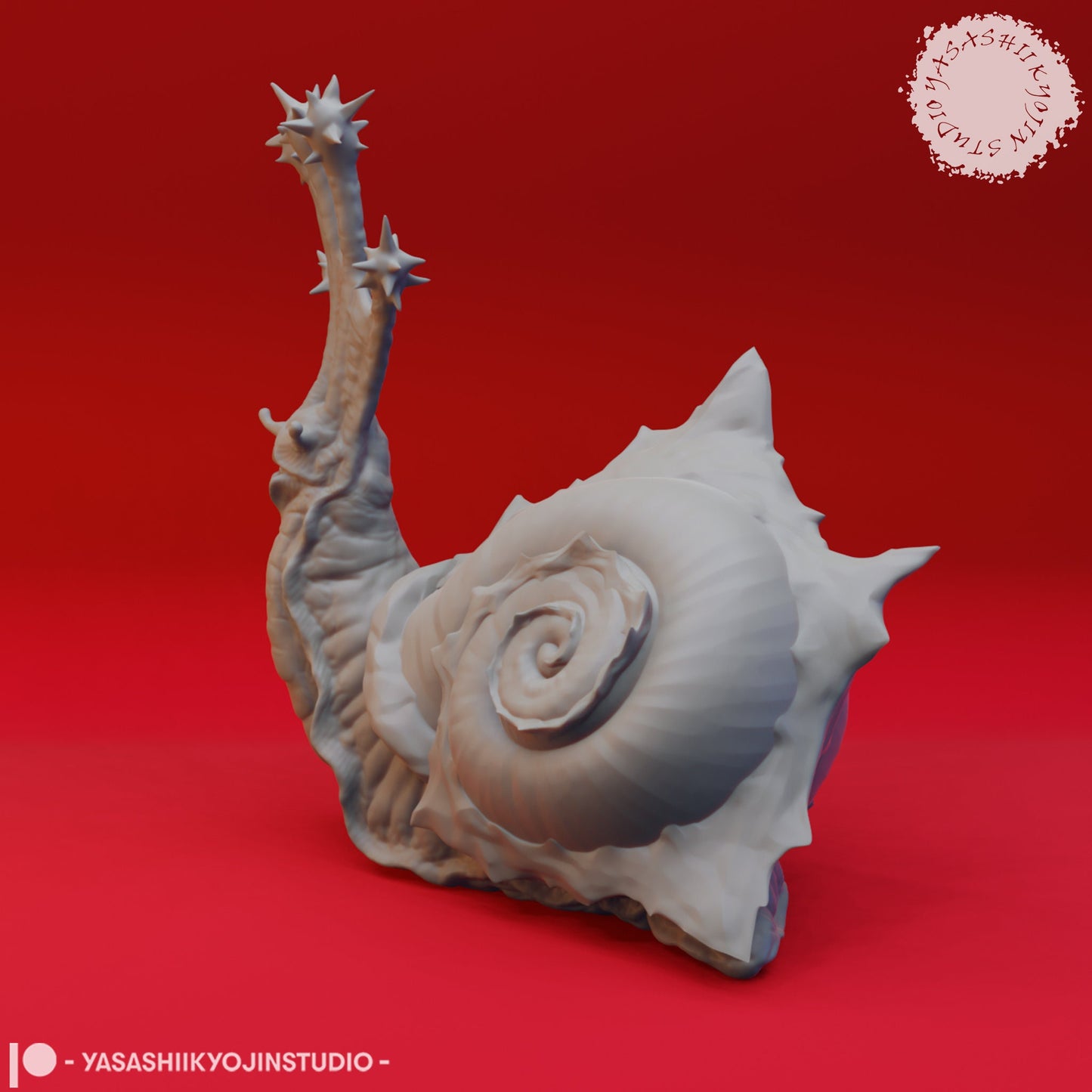 Flail Snail Miniature  | RPG Minis | D&D | DND | RPG | Tabletop Gaming |  From Yasashii Kyojin Studios