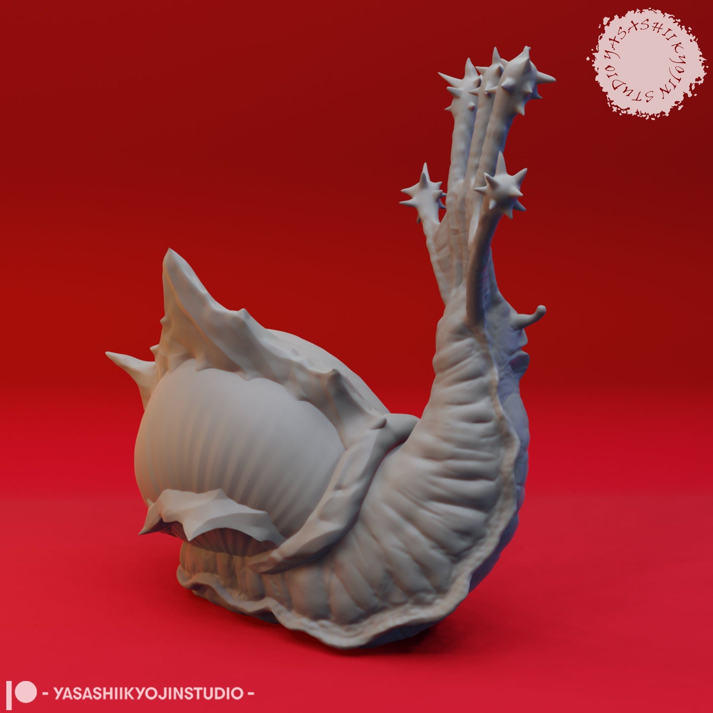 Flail Snail Miniature  | RPG Minis | D&D | DND | RPG | Tabletop Gaming |  From Yasashii Kyojin Studios