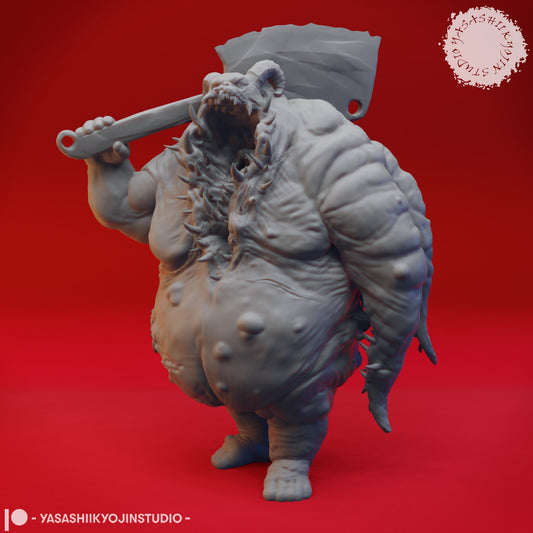 Gluttony Demon Miniature  | RPG Minis | D&D | DND | RPG | Tabletop Gaming |  From Yasashii Kyojin Studios