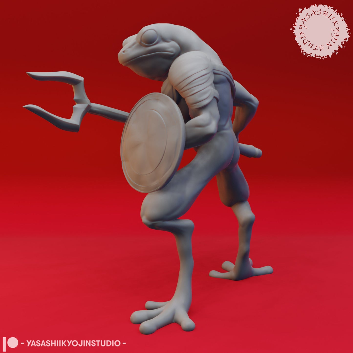 Bullywug Miniature  | RPG Minis | D&D | DND | RPG | Tabletop Gaming |  From Yasashii Kyojin Studios