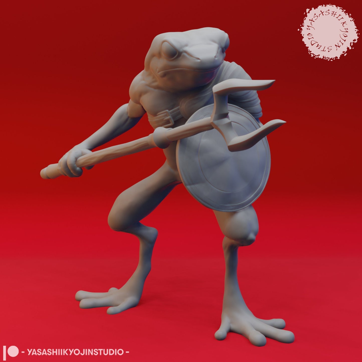 Bullywug Miniature  | RPG Minis | D&D | DND | RPG | Tabletop Gaming |  From Yasashii Kyojin Studios