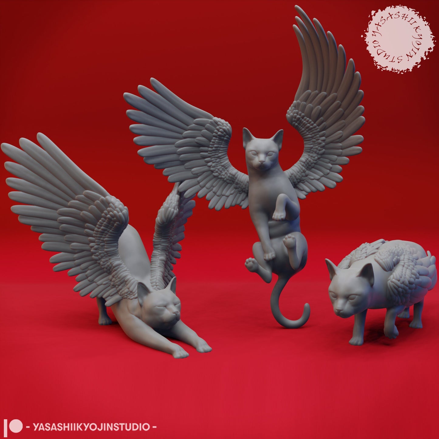 Tressym Collection Miniatures  | RPG Minis | D&D | DND | RPG | Tabletop Gaming |  From Yasashii Kyojin Studios