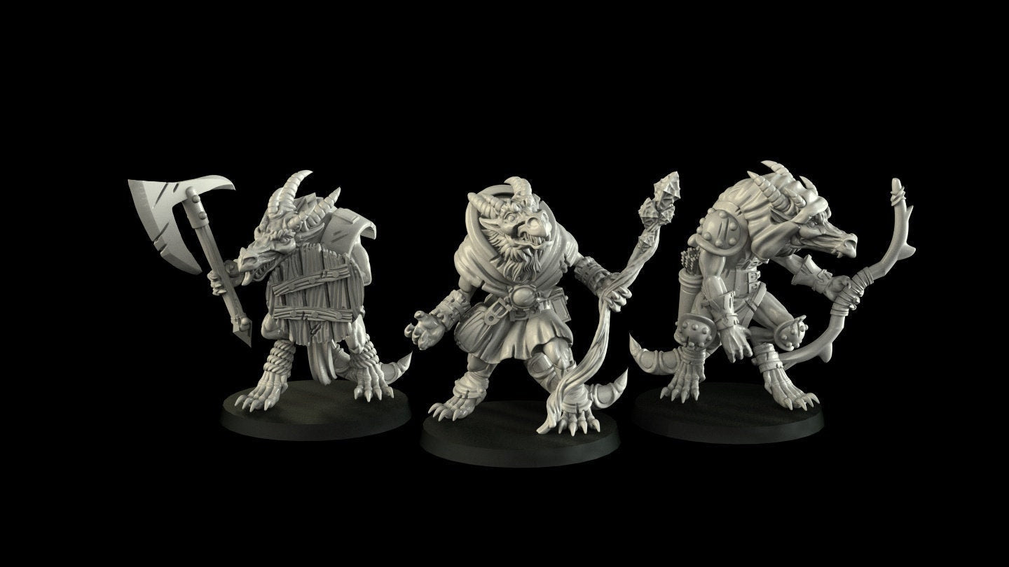 Kobold Miniatures - 3 Variations  | RPG Minis | D&D | DND | RPG | Tabletop Gaming |  From Cross Lances