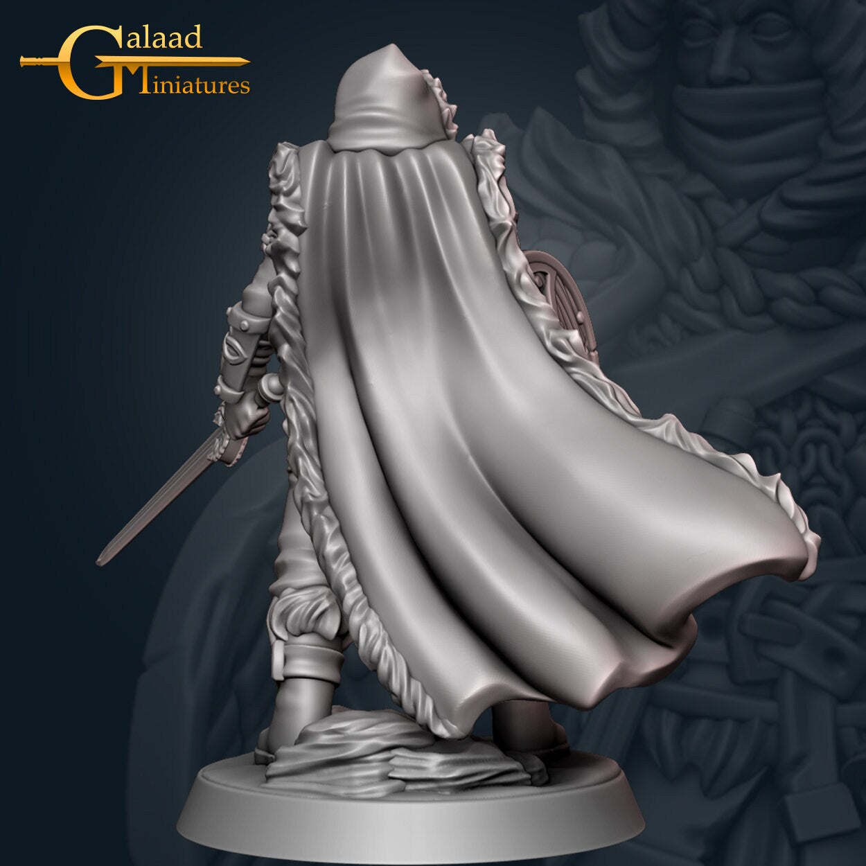 Fighter Miniature  | RPG Minis | D&D | DND | RPG | Tabletop Gaming |  From Galaad Miniatures