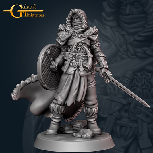 Fighter Miniature  | RPG Minis | D&D | DND | RPG | Tabletop Gaming |  From Galaad Miniatures