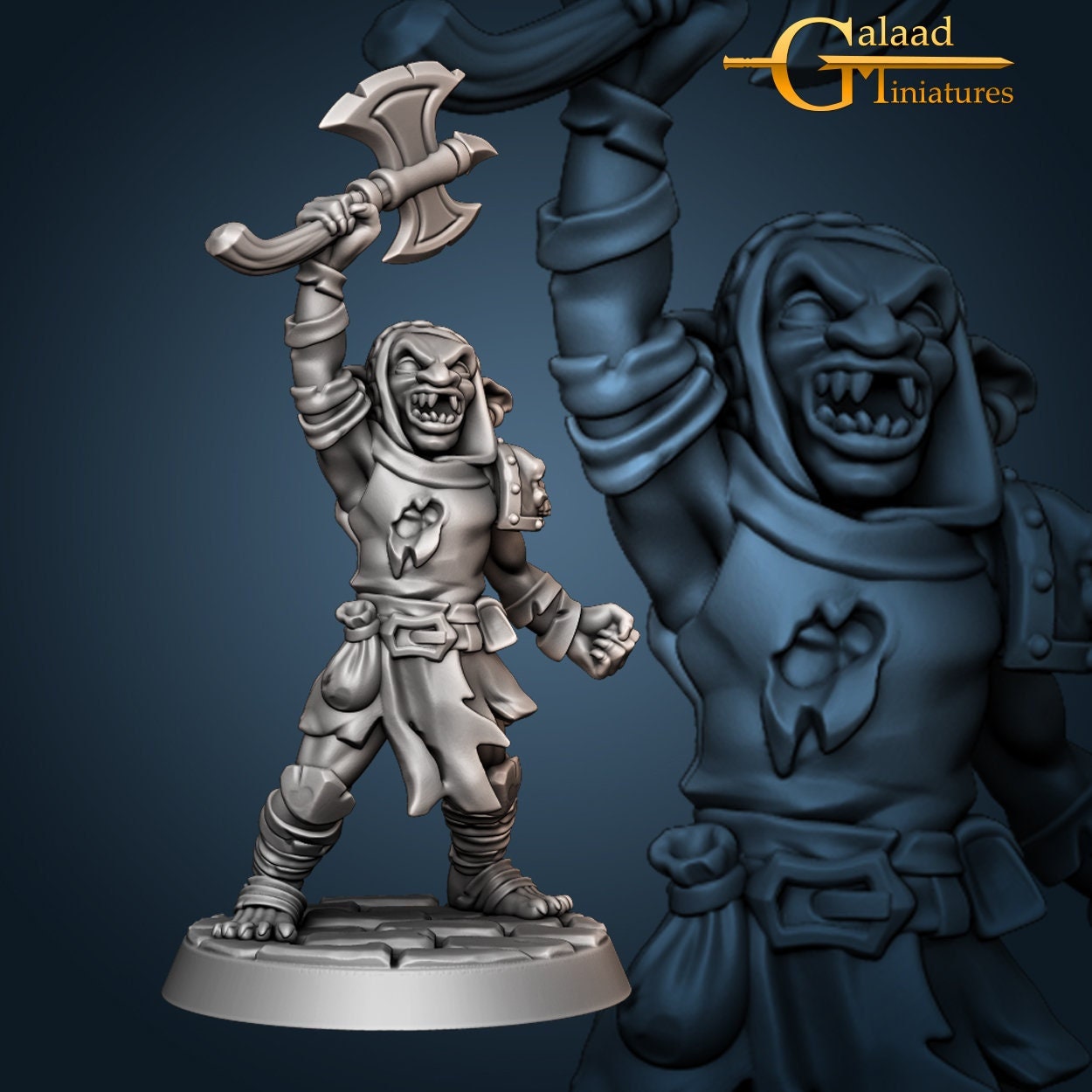 Goblin Miniatures - 4 Variations  | RPG Minis | D&D | DND | RPG | Tabletop Gaming |  From Galaad Miniatures