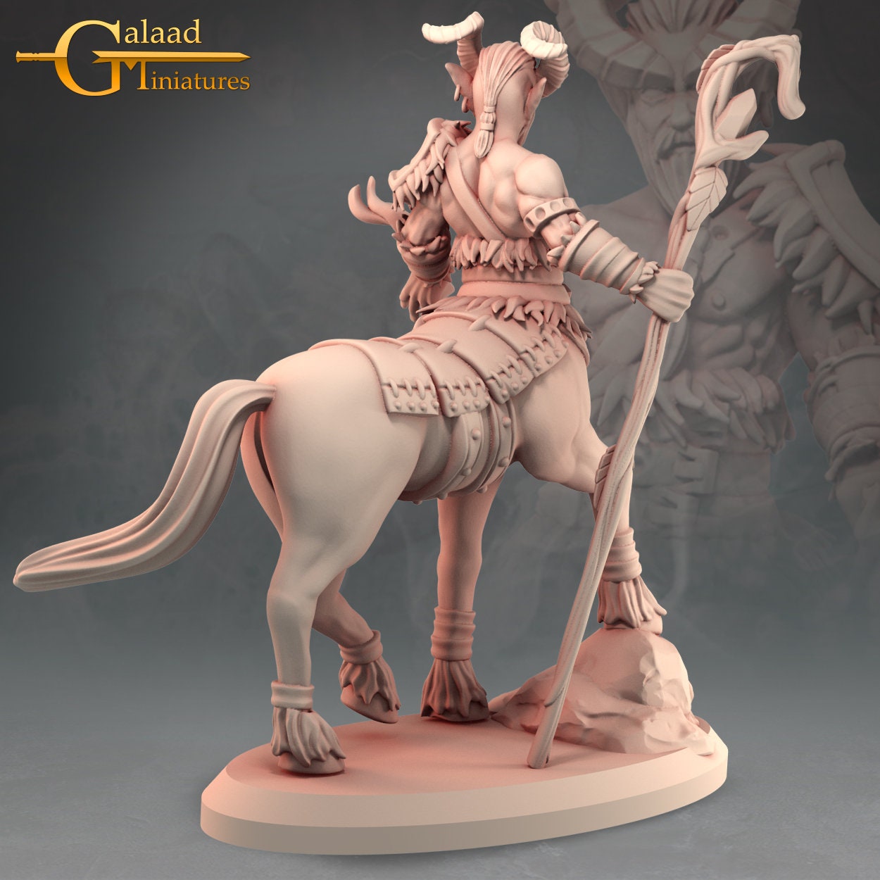 Male Centaur Druid Miniature  | RPG Minis | D&D | DND | RPG | Tabletop Gaming |  From Galaad Miniatures