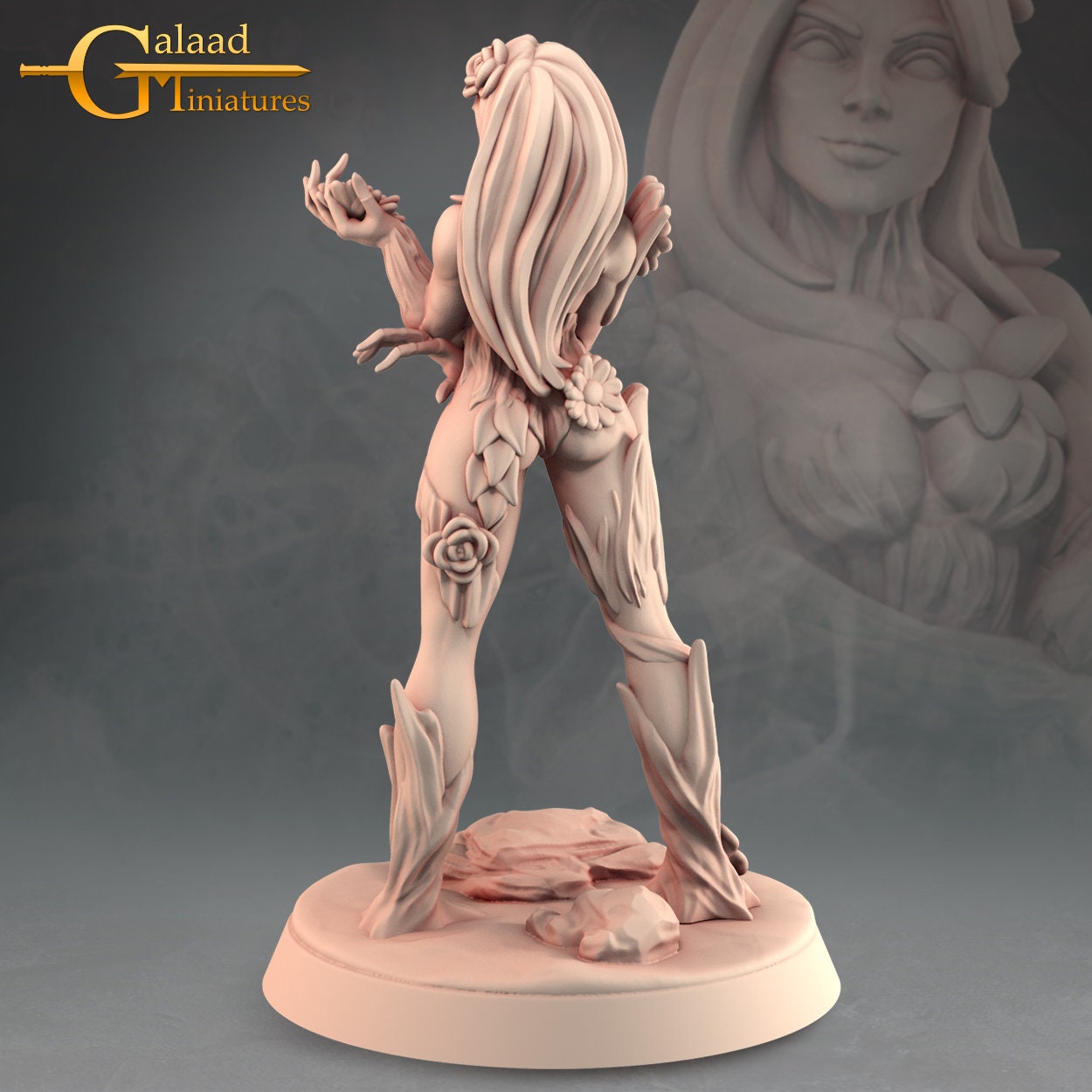 Female Dryad Rogue Miniature  | RPG Minis | D&D | DND | RPG | Tabletop Gaming |  From Galaad Miniatures