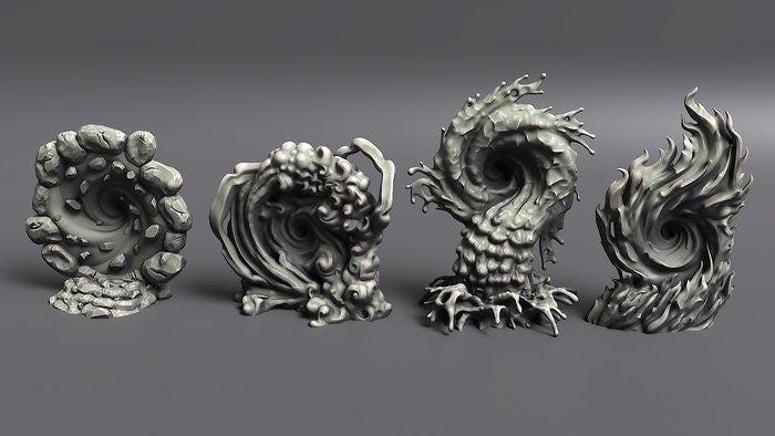 Elemental Portals Miniatures  | RPG Minis | D&D | RPG | Tabletop Gaming |  From Noblewolf Miniatures