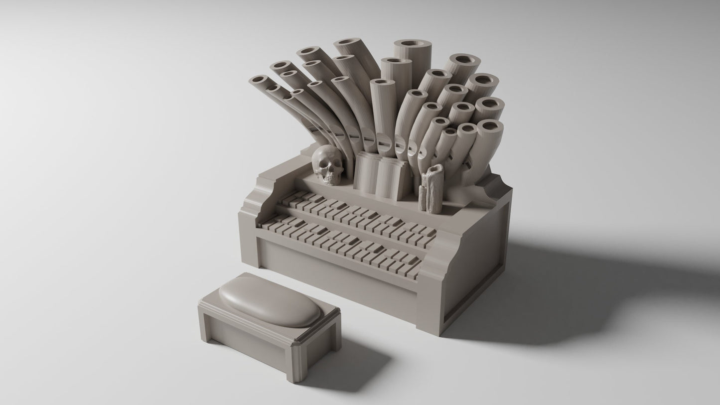 Pipe Organ Scatter - 4 Variations  | RPG Minis | DND | D&D | RPG | Tabletop Gaming |  From The Pilgrim Terrain