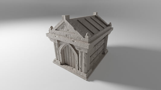 Modular Mausoleum Terrain | RPG Minis | DND | D&D | RPG | Tabletop Gaming | Fantasy Miniatures | From The Pilgrim Terrain