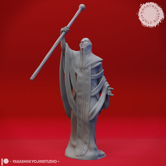 Male Wizard Miniature  | RPG Minis | D&D | DND | RPG | Tabletop Gaming |  From Yasashii Kyojin Studios