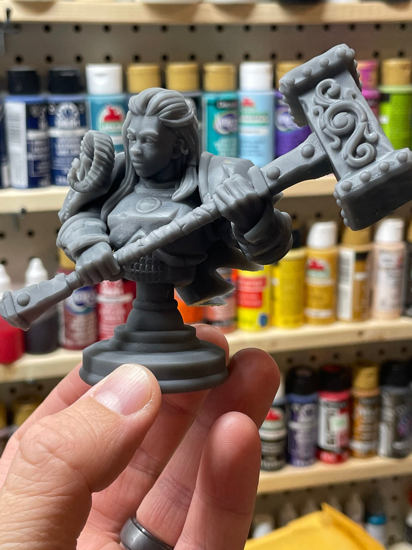 Female Barbarian Bust  | RPG Minis | D&D | DND | RPG | Tabletop Gaming |  From Galaad Miniatures