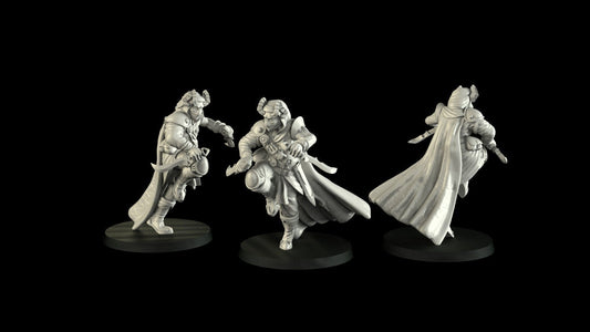 Tiefling Rogue Miniature  | RPG Minis | D&D | DND | RPG | Tabletop Gaming |  From Cross Lances