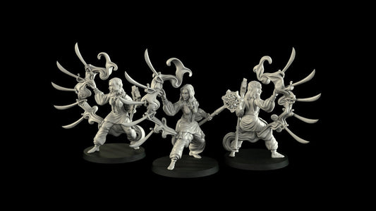 Female Desert Wizard Miniature  | RPG Minis | D&D | DND | RPG | Tabletop Gaming |  From Cross Lances