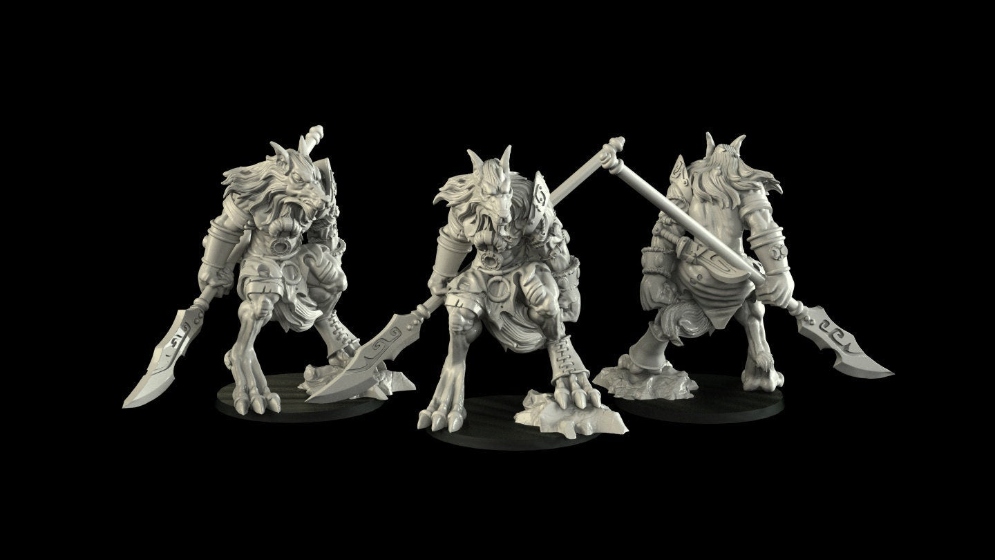 Werewolf Miniatures - 3 Variations  | RPG Minis | D&D | DND | RPG | Tabletop Gaming |  From Cross Lances