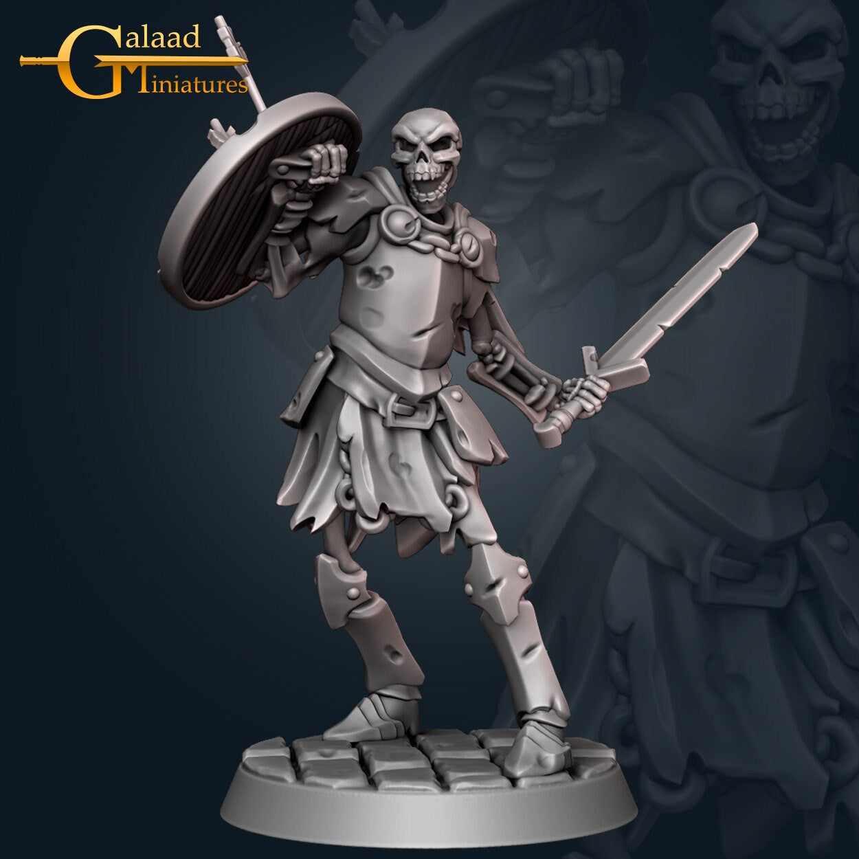 Northern Skeleton Miniatures - 7 Variations  | RPG Minis | D&D | DND | RPG | Tabletop Gaming |  From Galaad Miniatures