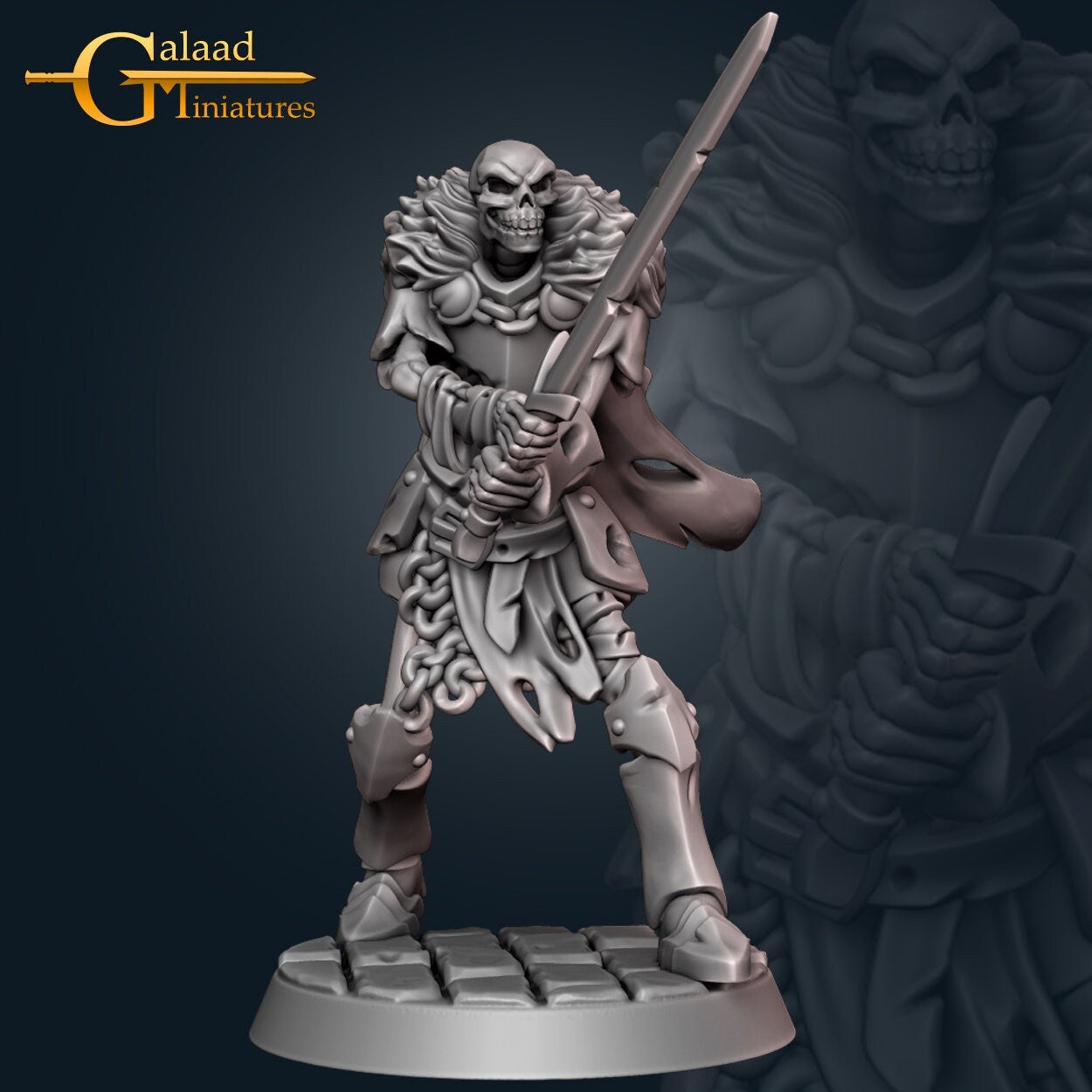 Northern Skeleton Miniatures - 7 Variations  | RPG Minis | D&D | DND | RPG | Tabletop Gaming |  From Galaad Miniatures