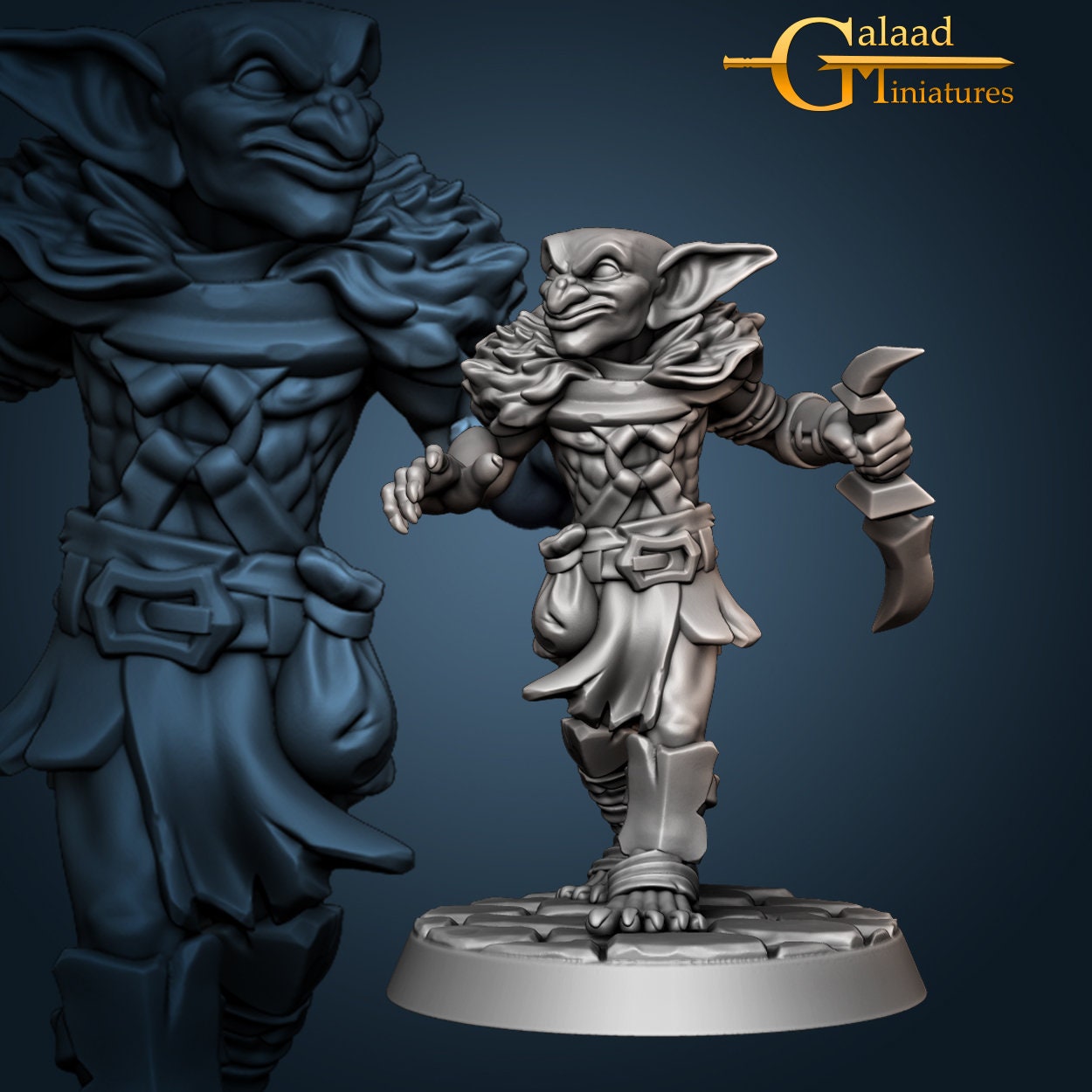 Goblin Miniatures - 4 Variations  | RPG Minis | D&D | DND | RPG | Tabletop Gaming |  From Galaad Miniatures