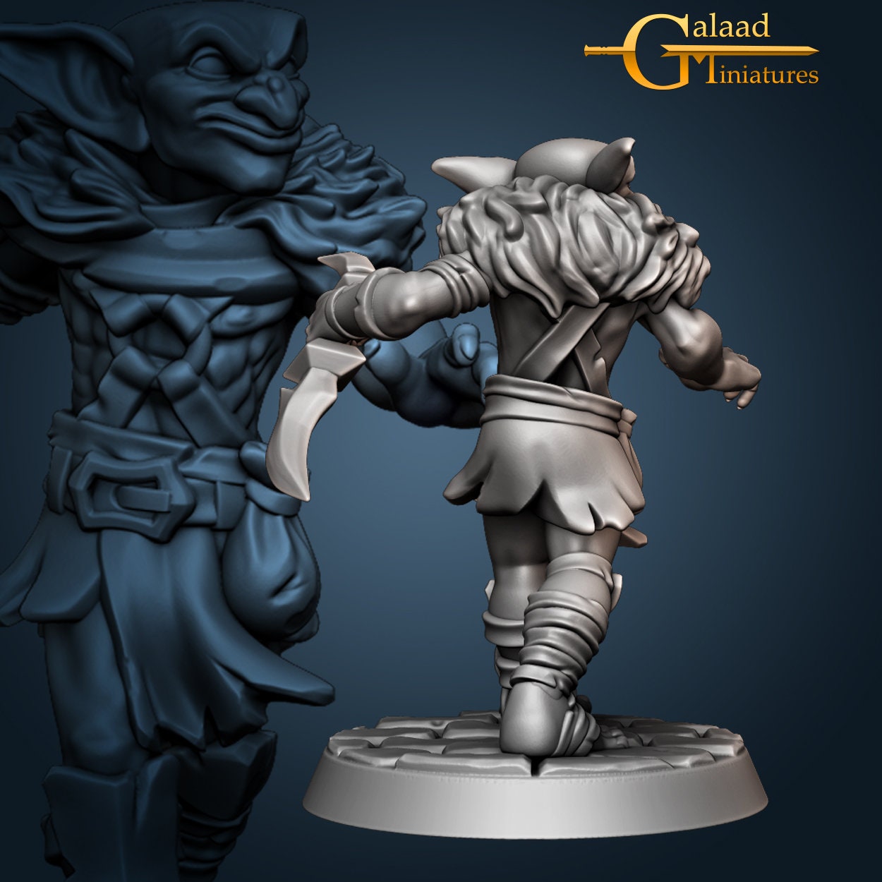 Goblin Miniatures - 4 Variations  | RPG Minis | D&D | DND | RPG | Tabletop Gaming |  From Galaad Miniatures