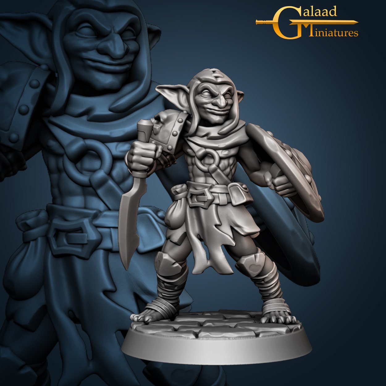 Goblin Miniatures - 4 Variations  | RPG Minis | D&D | DND | RPG | Tabletop Gaming |  From Galaad Miniatures