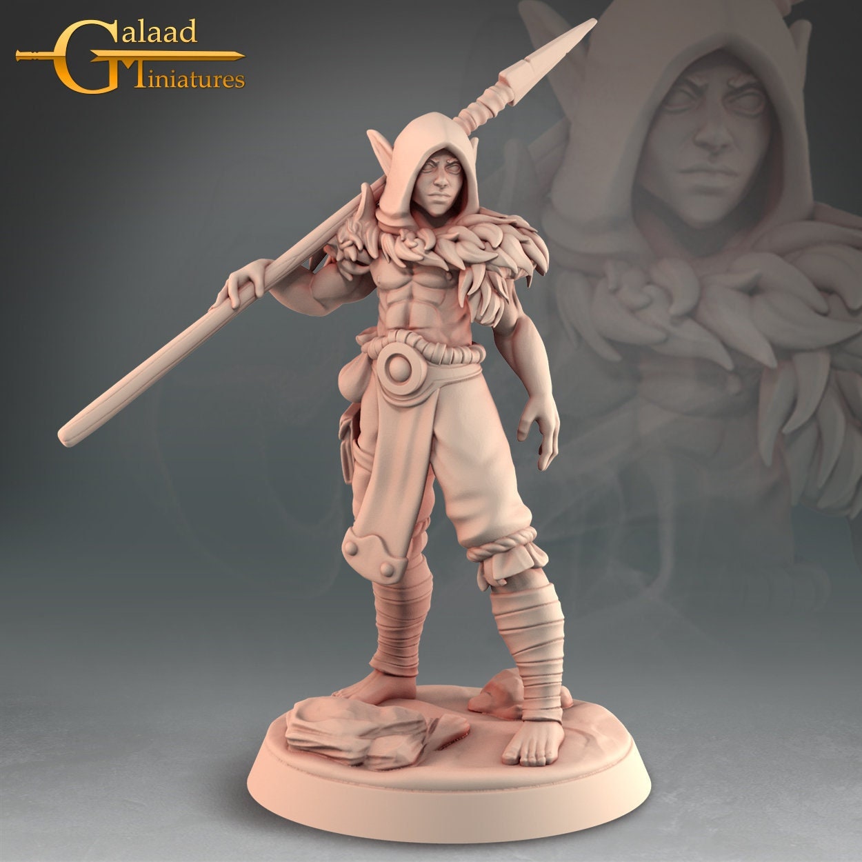 Male Elf Ranger Miniature  | RPG Minis | D&D | DND | RPG | Tabletop Gaming |  From Galaad Miniatures