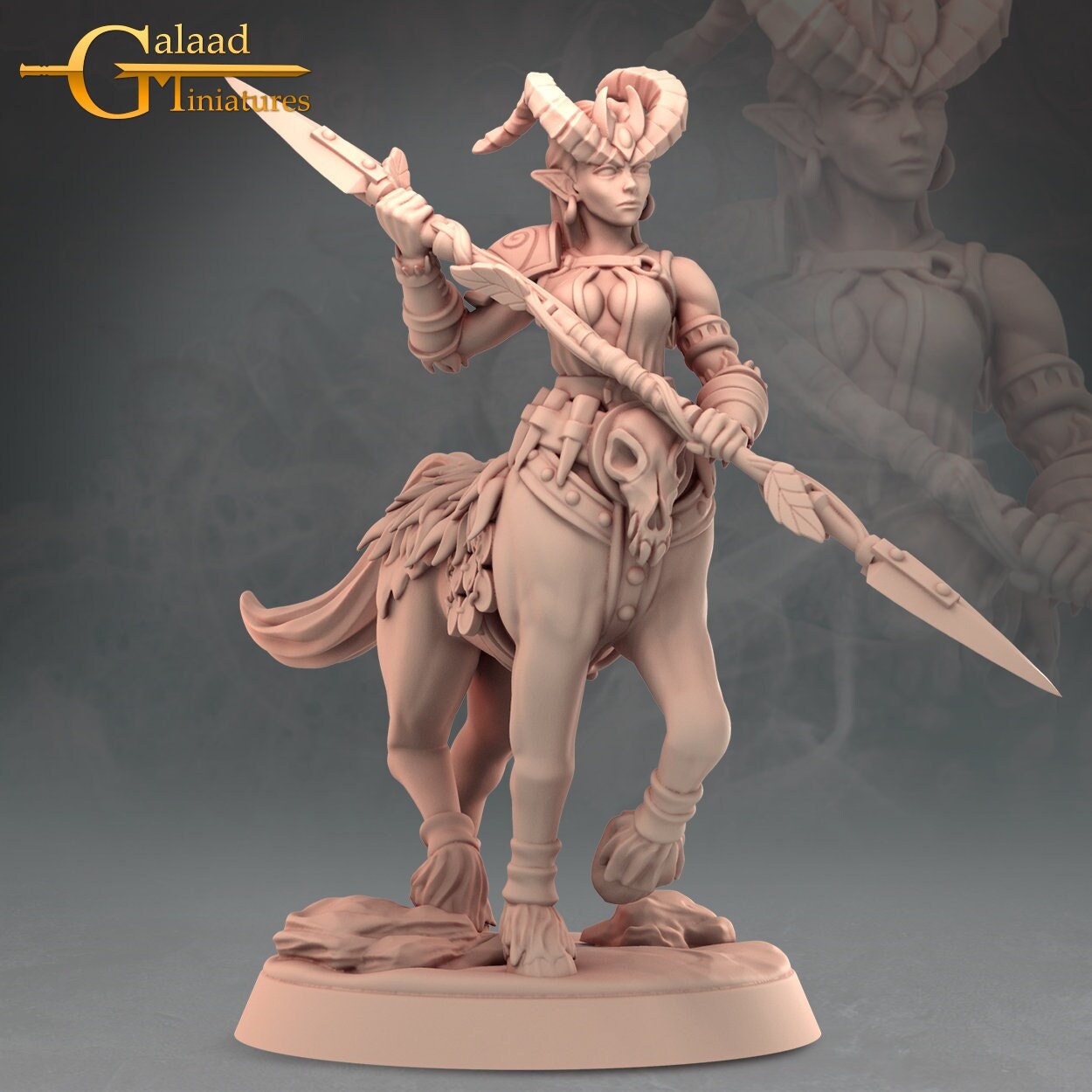 Female Centaur Ranger Miniature  | RPG Minis | D&D | DND | RPG | Tabletop Gaming |  From Galaad Miniatures