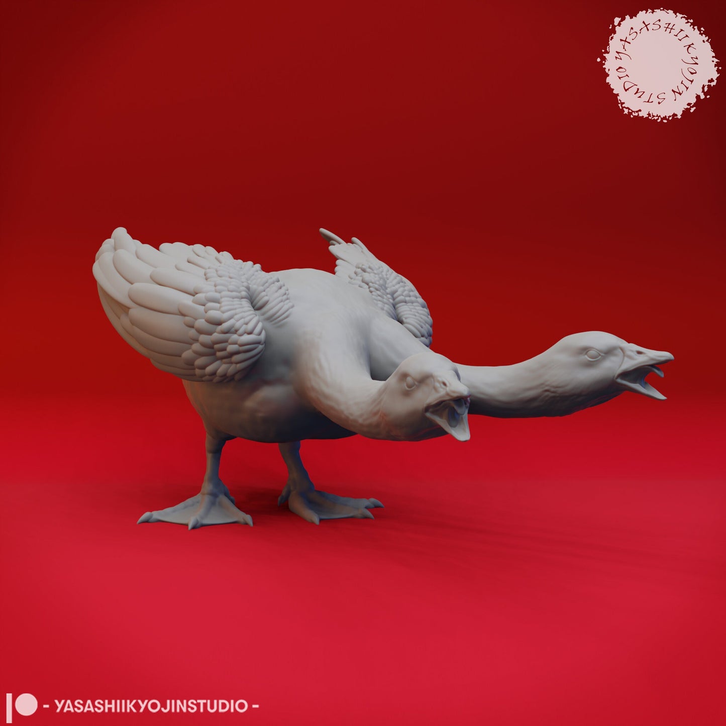 Goose Hydra Collection Miniatures (3)  | RPG Minis | D&D | DND | RPG | Tabletop Gaming |  From Yasashii Kyojin Studios