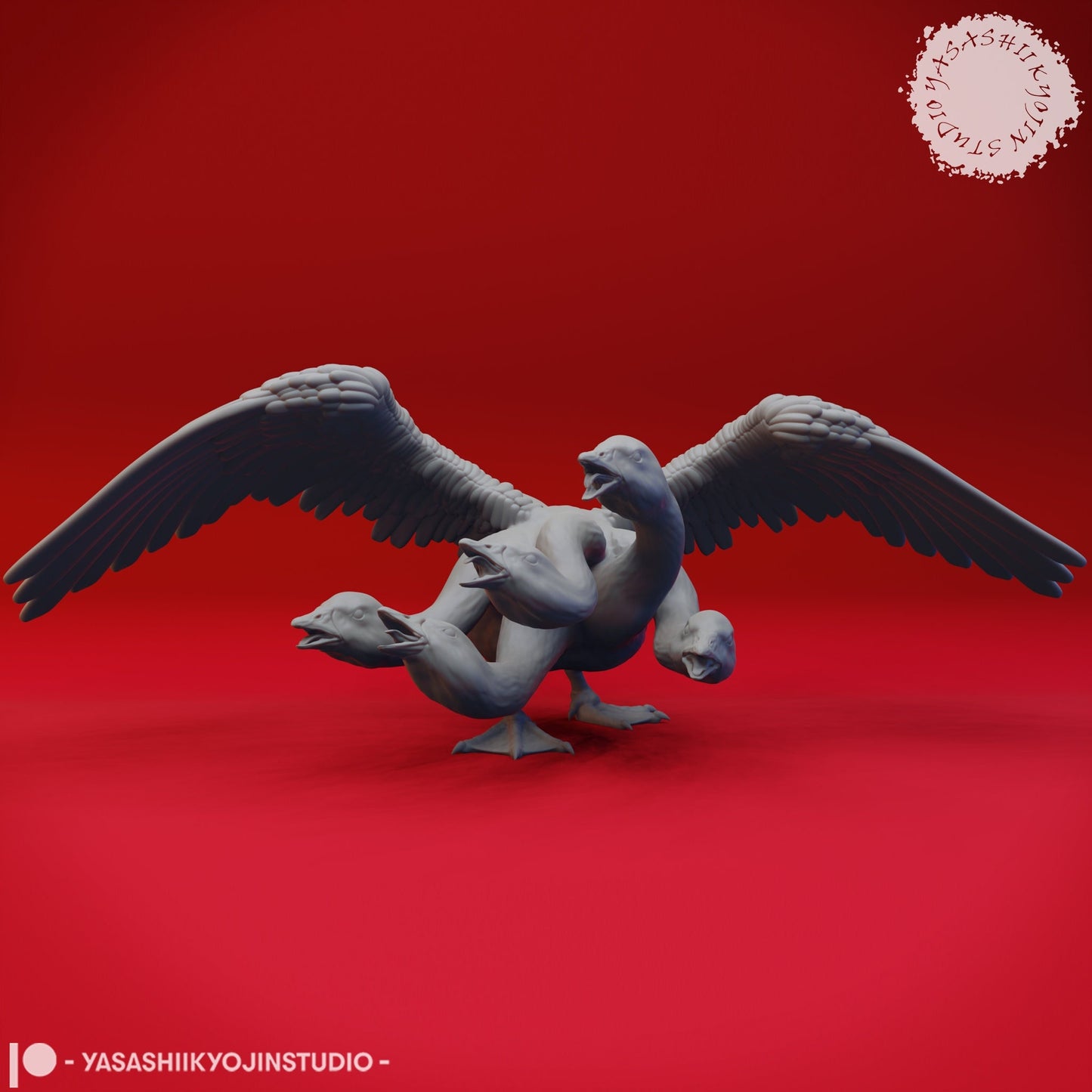 Goose Hydra Collection Miniatures (3)  | RPG Minis | D&D | DND | RPG | Tabletop Gaming |  From Yasashii Kyojin Studios