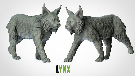 Lynx Miniature  | RPG Minis | D&D | DND | RPG | Tabletop Gaming |  From 3D IPStudios