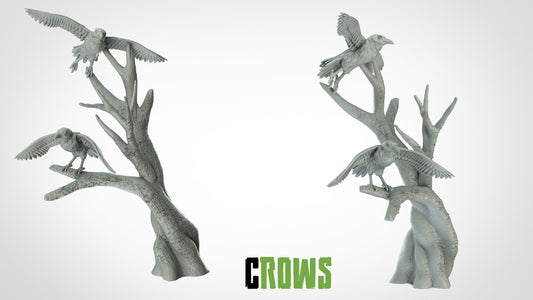 Tree of Crows Miniature  | RPG Minis | D&D | DND | RPG | Tabletop Gaming |  From 3D IPStudios