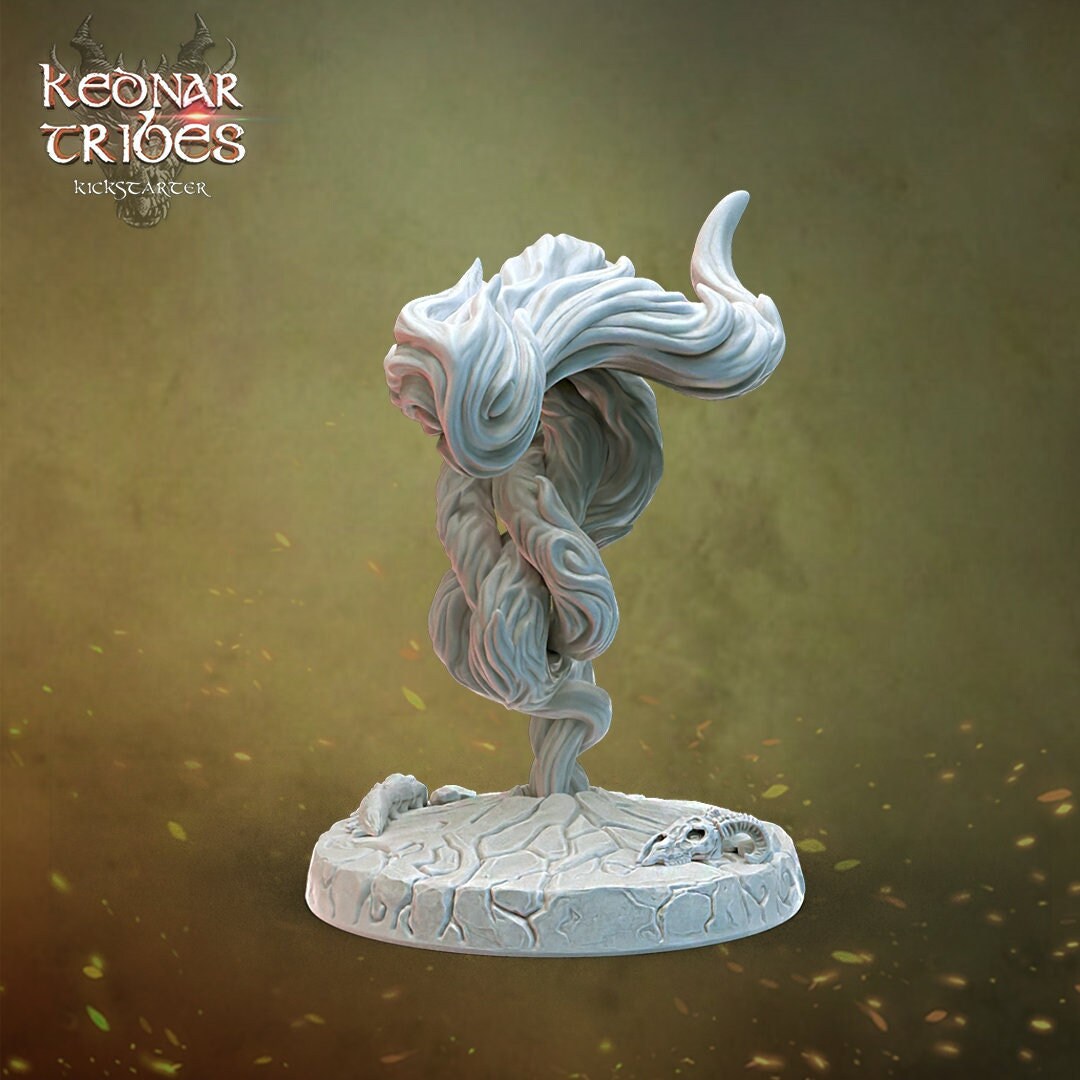 Fire Elemental Miniature  | RPG Minis | D&D | DND | RPG | Tabletop Gaming |  From Cursed Forge Miniatures