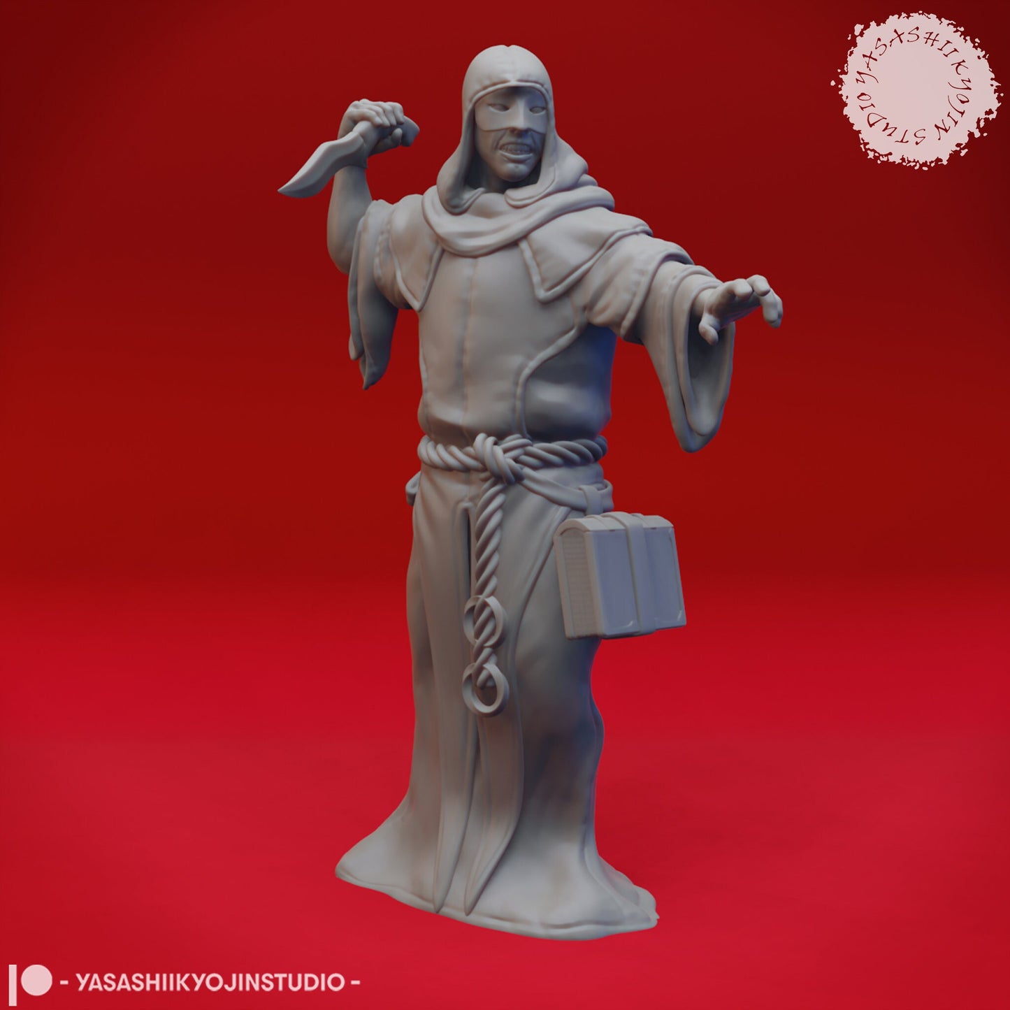 Cultist Miniatures (4 Variations)  | RPG Minis | D&D | DND | RPG | Tabletop Gaming |  From Yasashii Kyojin Studio