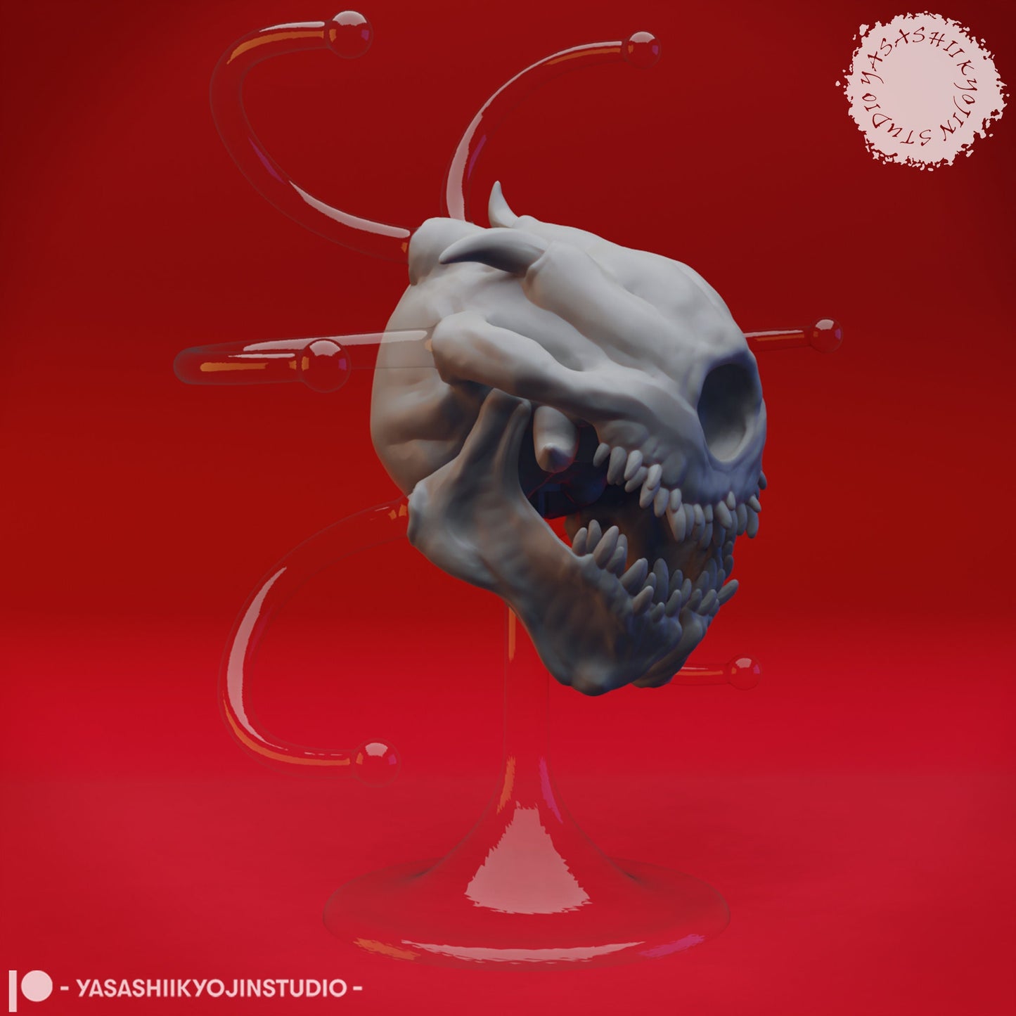 Death Tyrant Miniature  | RPG Minis | D&D | DND | RPG | Tabletop Gaming |  From Yasashii Kyojin Studios