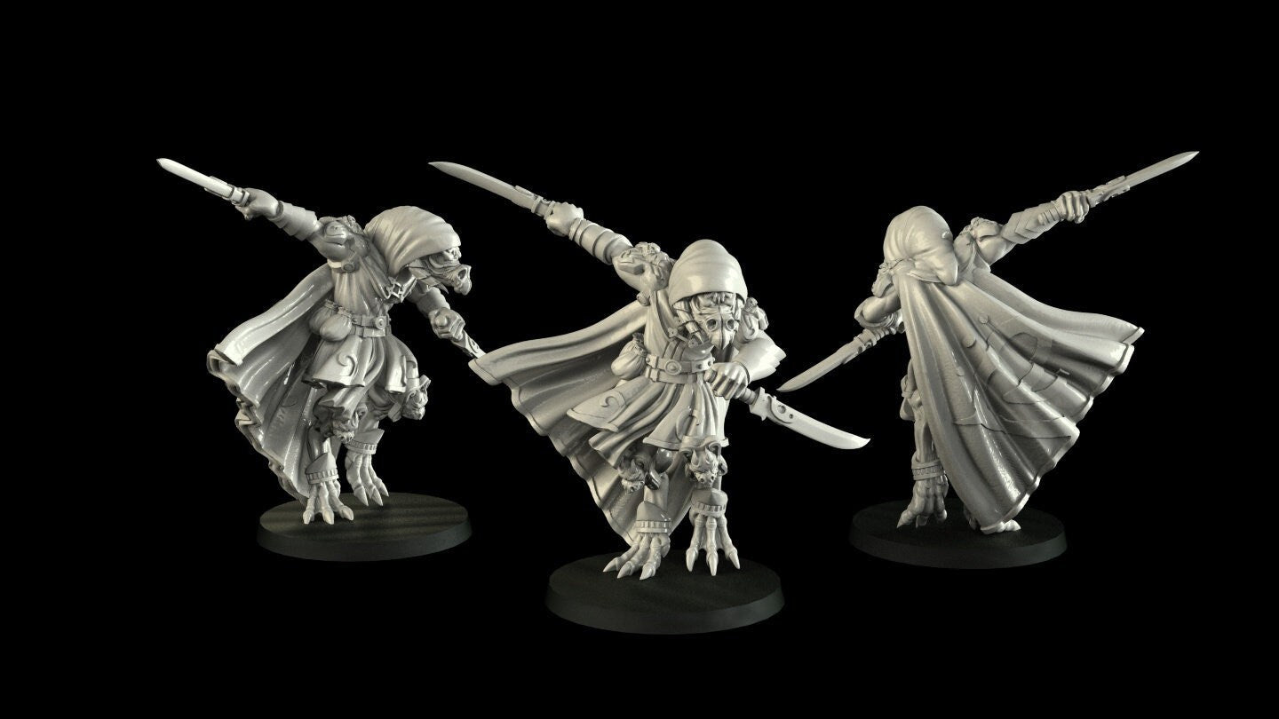 Dragonborn Rogue Miniature  | RPG Minis | D&D | DND | RPG | Tabletop Gaming |  From Cross Lances