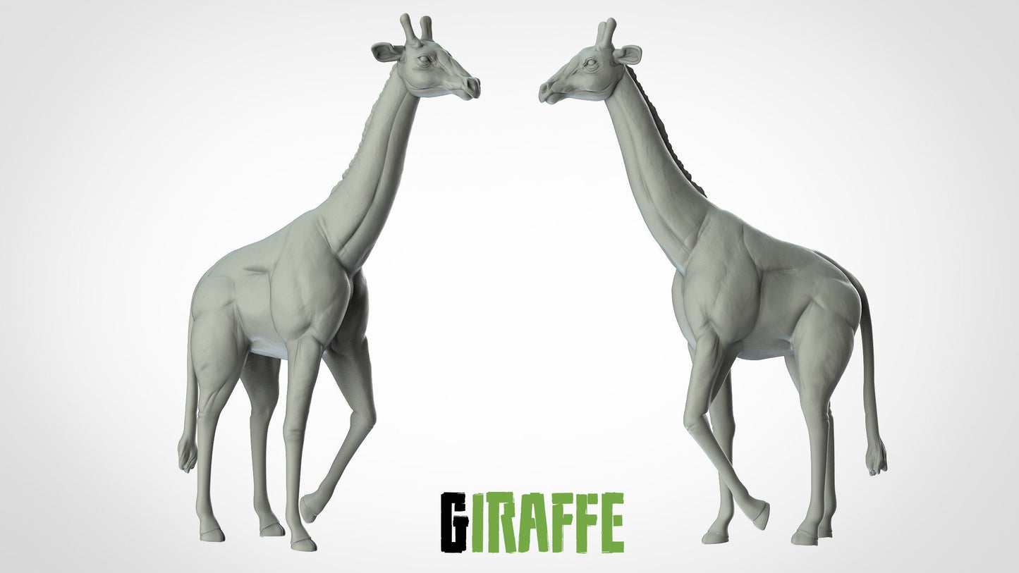 Giraffe Miniature  | RPG Minis | D&D | DND | RPG | Tabletop Gaming |  From 3D IPStudios