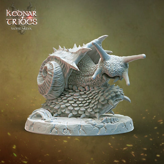 Lava Snail Miniature  | RPG Minis | D&D | DND | RPG | Tabletop Gaming |  From Cursed Forge Miniatures