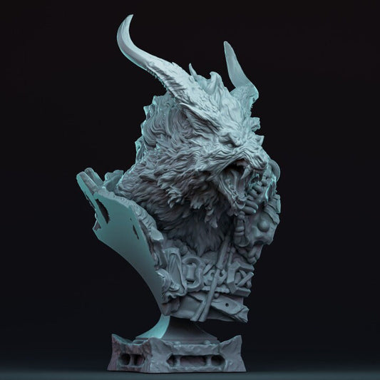 Werewolf Bust  | RPG Minis | D&D | DND | RPG | Tabletop Gaming |  From Witchsong Miniatures