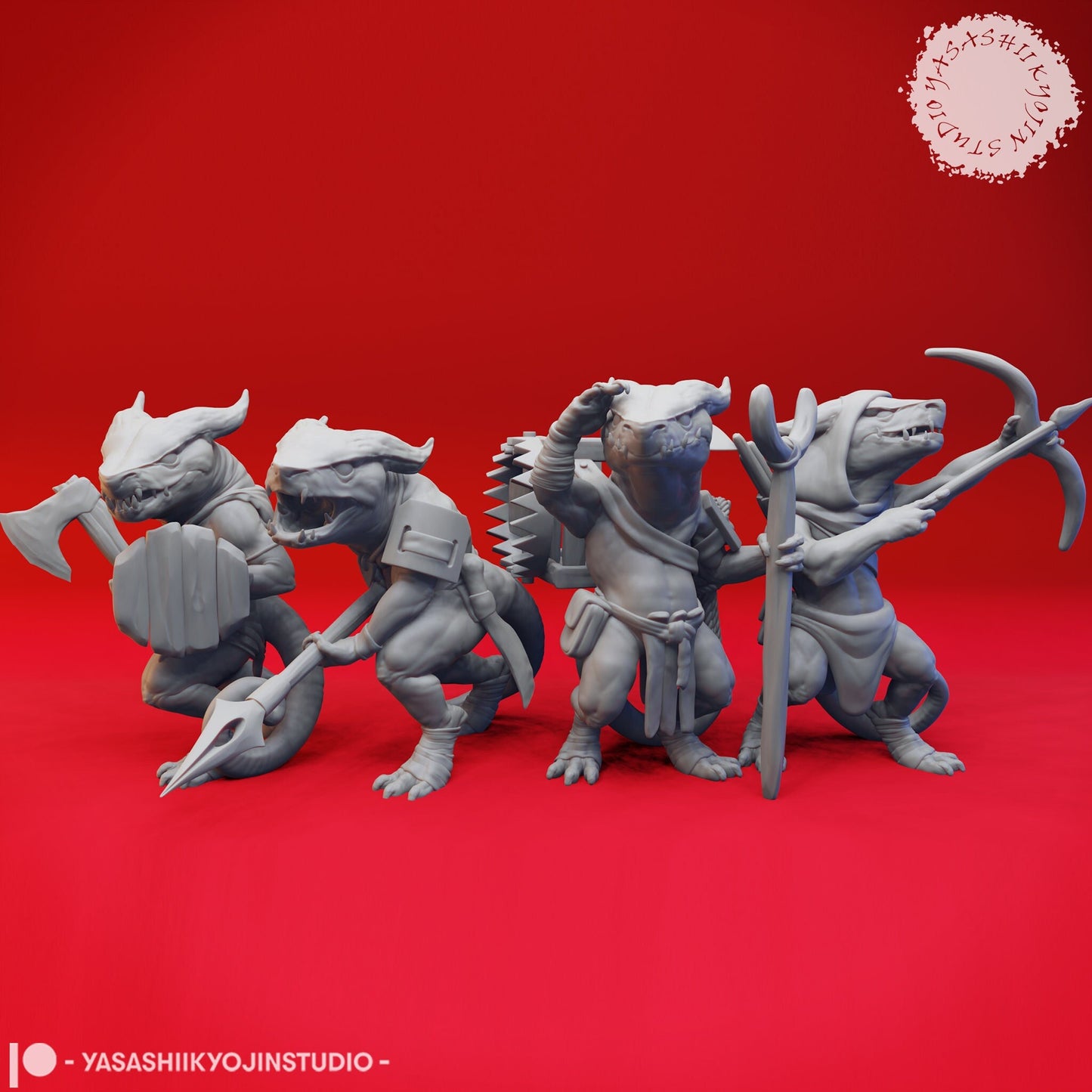 Kobold Miniatures (4 Variations)  | RPG Minis | D&D | DND | RPG | Tabletop Gaming |  From Yasashii Kyojin Studio