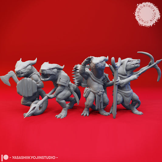 Kobold Miniatures (4 Variations)  | RPG Minis | D&D | DND | RPG | Tabletop Gaming |  From Yasashii Kyojin Studio