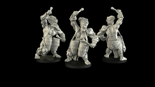 Half-Orc Bard Miniature  | RPG Minis | D&D | DND | RPG | Tabletop Gaming |  From Cross Lances